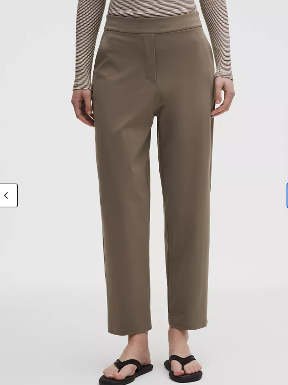 Lululemon Women's Sz XXS Daydrift High Rise Tapered Trouser Pants Normand "Flaw"